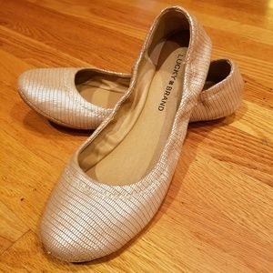 Lucky Brand Silver Emmie Flats